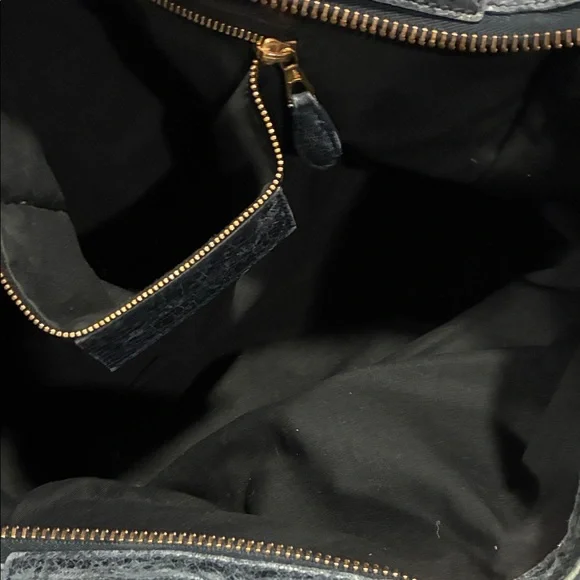 Balenciaga Dark Knight Lambskin Leather Giant 21 Rose Gold Motorcycle City Bag - Picture 12 of 15